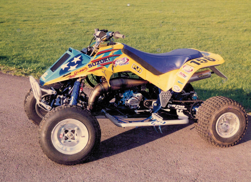 スズキ　LT250R　バギー　ATV　サンドタイヤ 1986 Suzuki LT250R Front Wheels Rims Tires Gold OEM 55310-43B00 | ATV